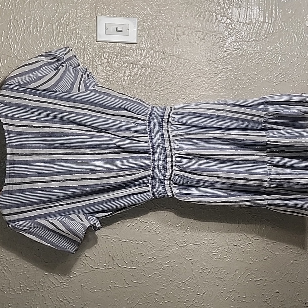 Michael KORS DRESS Striped Blue and White - Picture 5 of 5